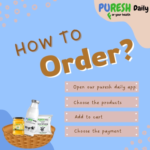 How to order other products through Puresh Daily App